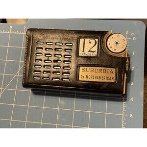 Northamerican SUBURBIA Long Distance 12 Transistor model 1200 &case Tested Works